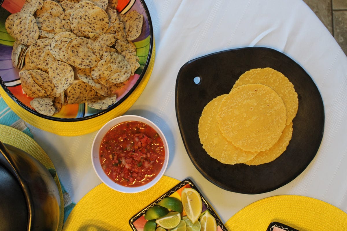 Chamba Cookware Authentic Chamba Comal - Black Clay Concave Griddle for Heating Tortillas and Roasting Veggies  - Stovetop & Oven Safe – Handmade in Colombia