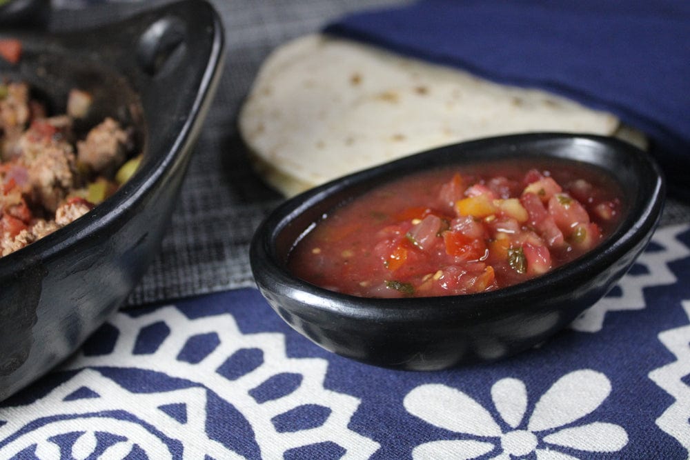 Chamba Cookware Authentic Chamba Mini Oval Salsa Dish - Elegant, All-Natural Black Clay Bowl for Salsas, Condiments and More - Handmade in Colombia
