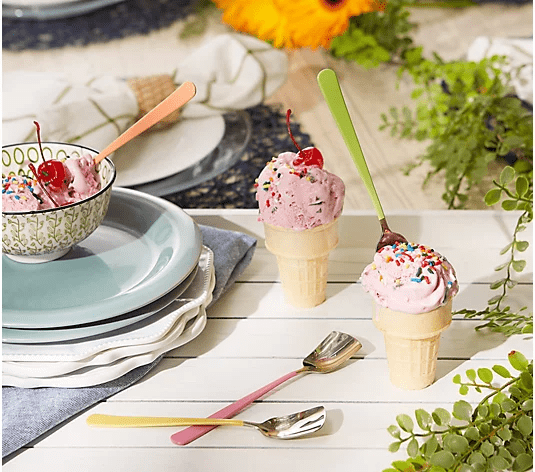 Cutlery Color Ice Cream Spoons