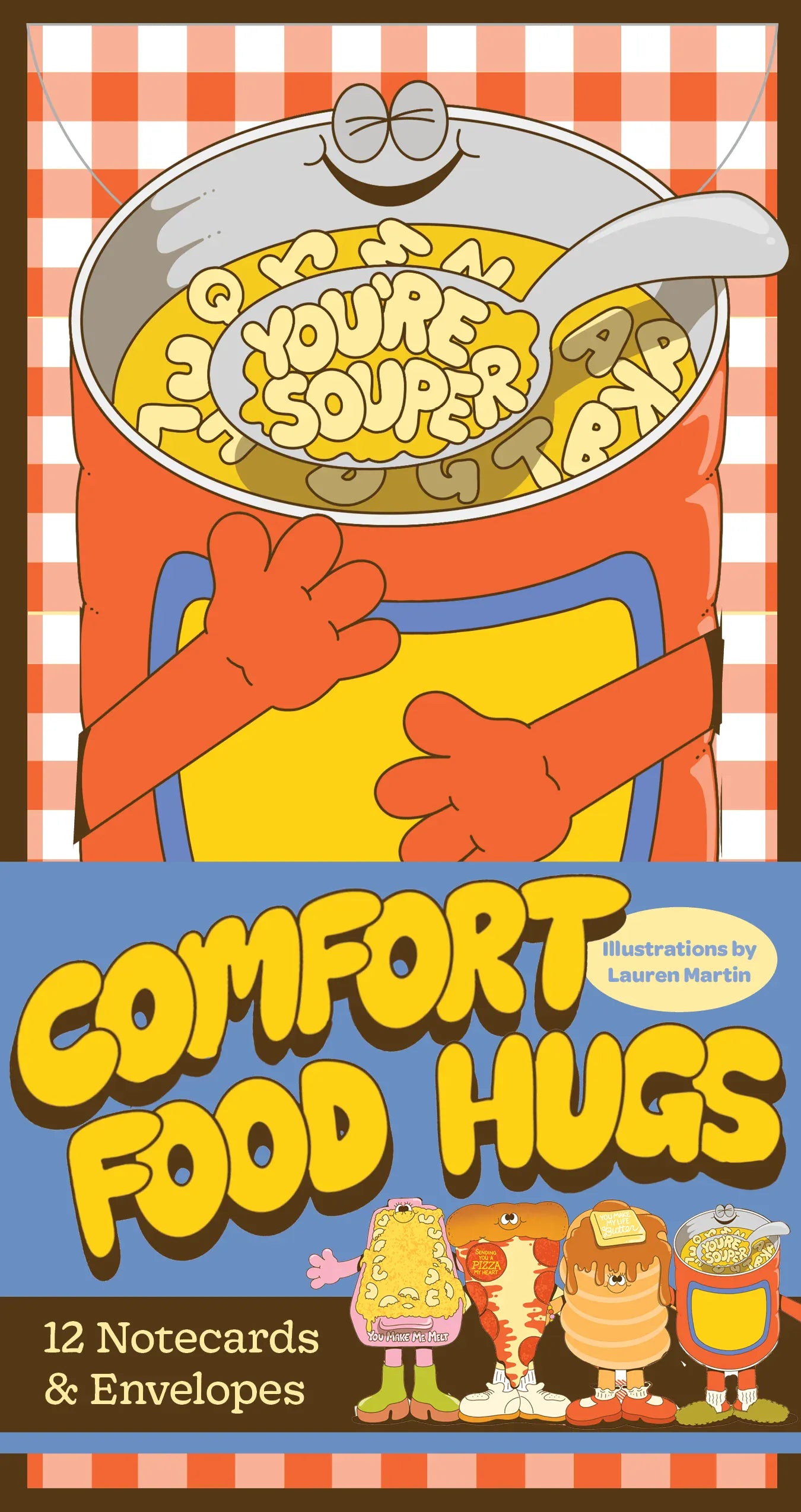 Books Comfort Food Hugs Notecards