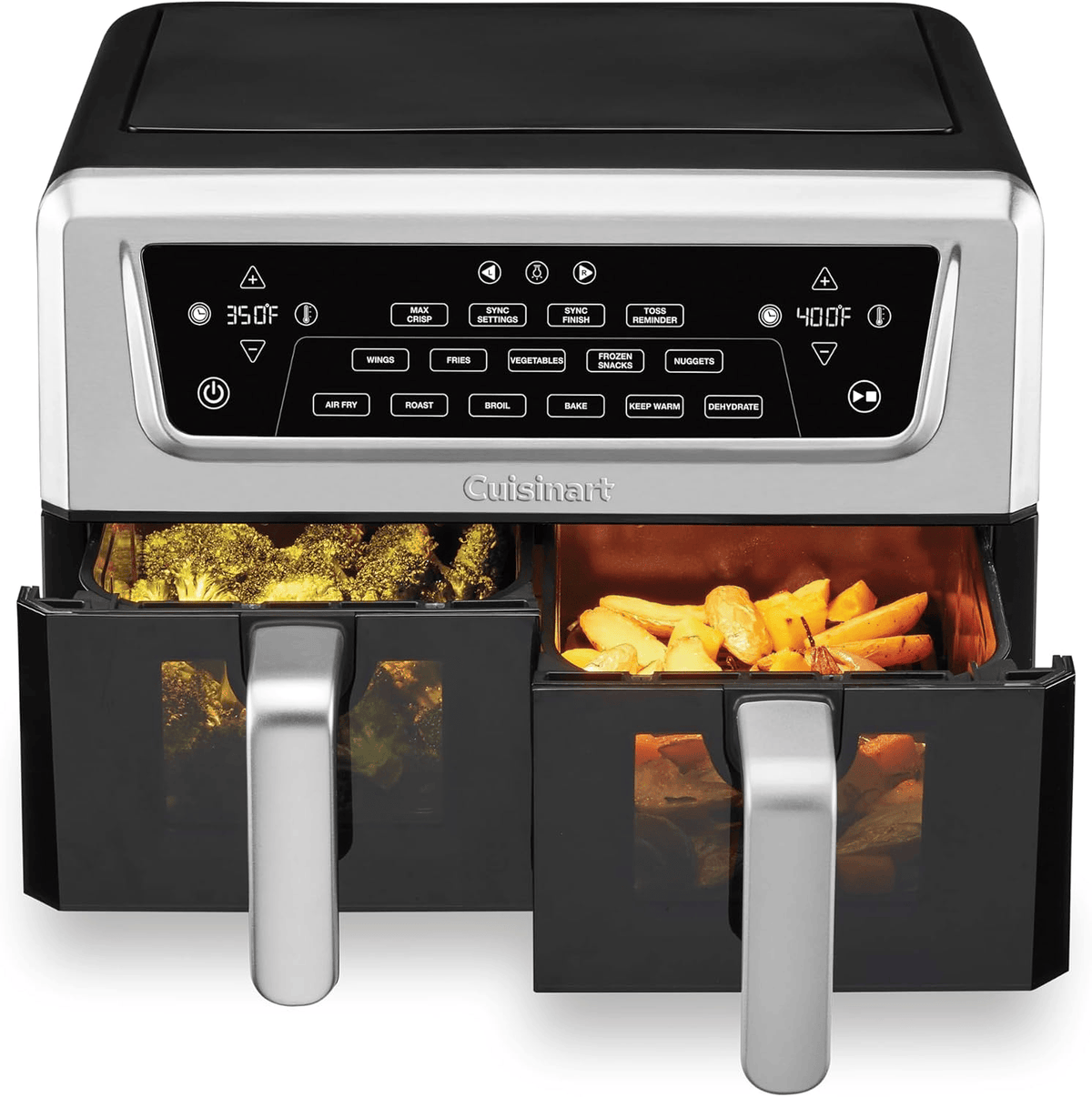 Electrical Appliances Cuisinart 11-Quart Dual Basket Air Fryer with Viewing Window