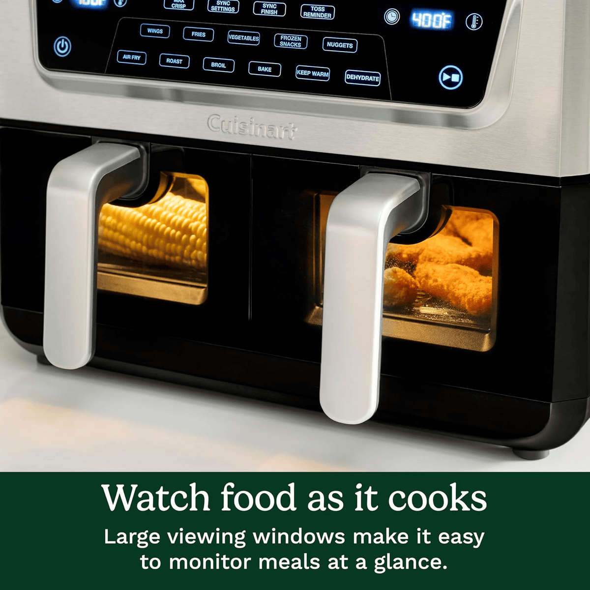 Electrical Appliances Cuisinart 11-Quart Dual Basket Air Fryer with Viewing Window