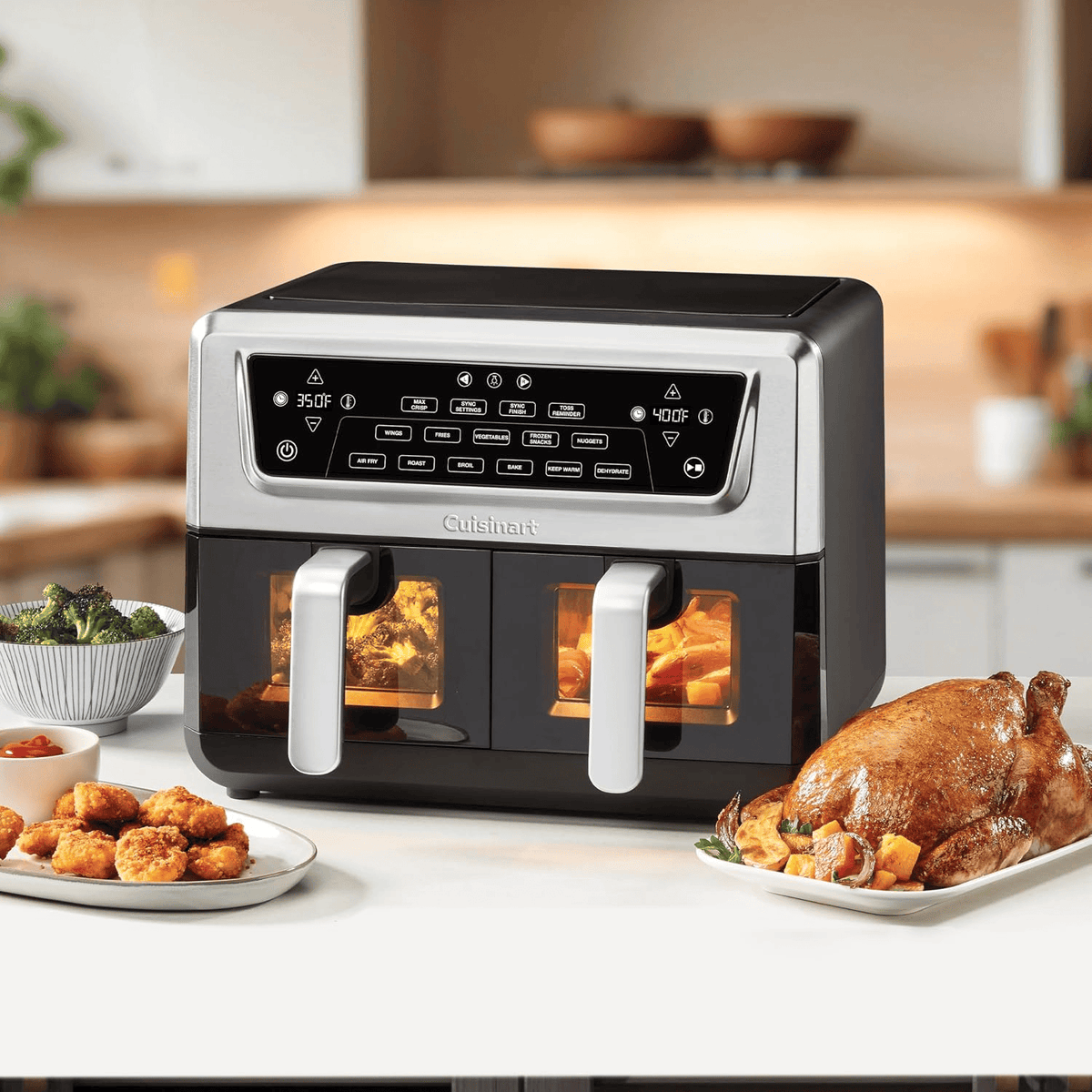 Electrical Appliances Cuisinart 11-Quart Dual Basket Air Fryer with Viewing Window