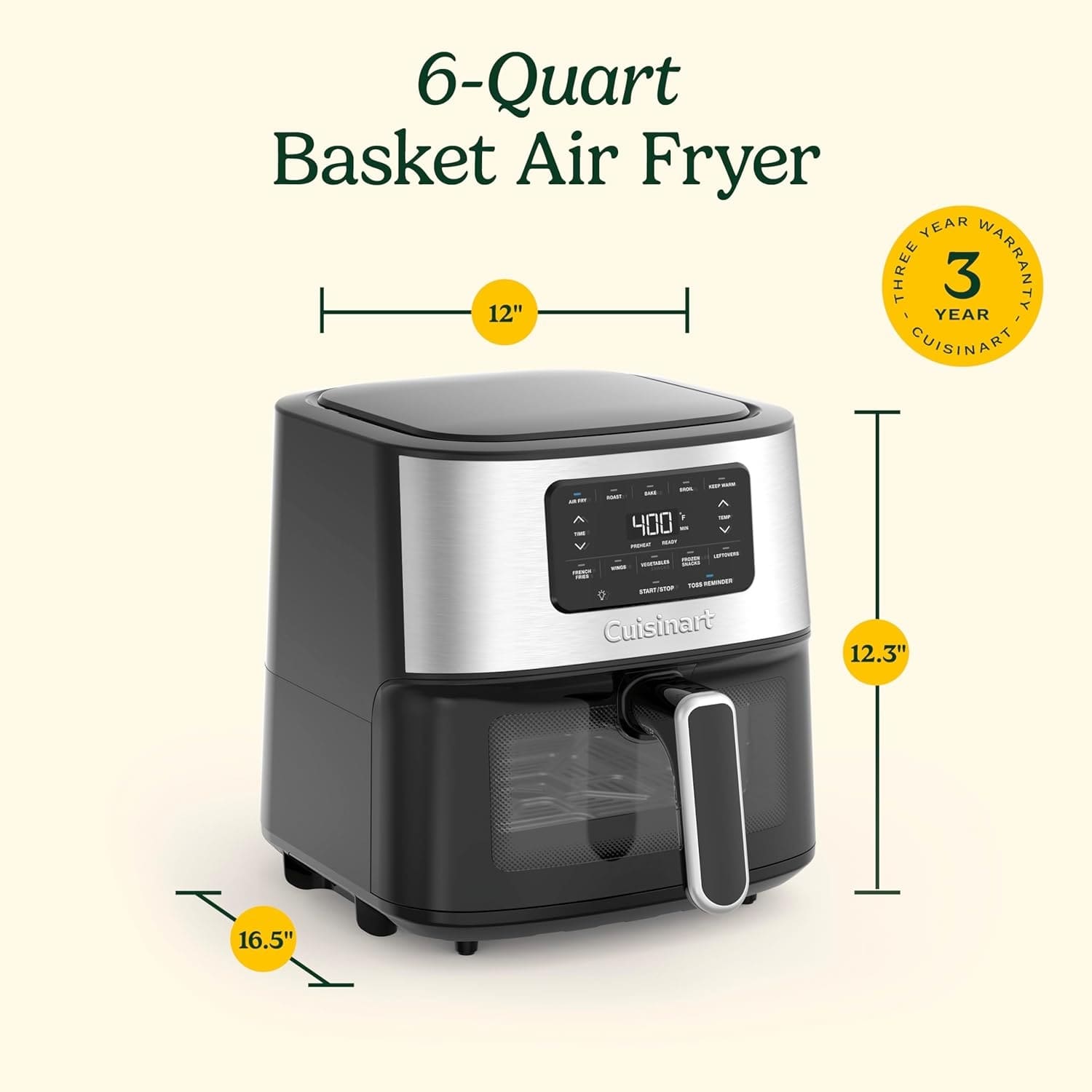 Electrical Appliances Cuisinart 6-Quart Basket Airfryer