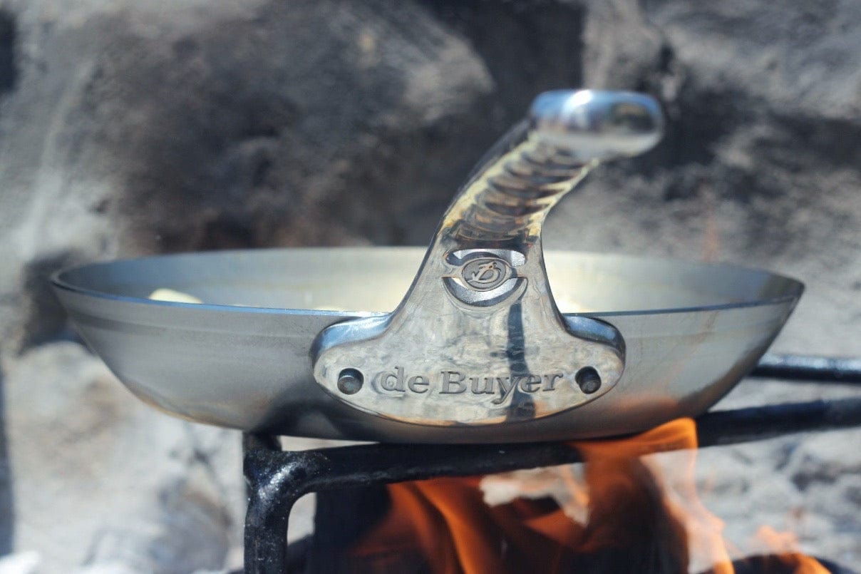 Cookware de Buyer Mineral B Pro Carbon Steel Frypan with Oven Safe Handle - 8", 9.5", 11"