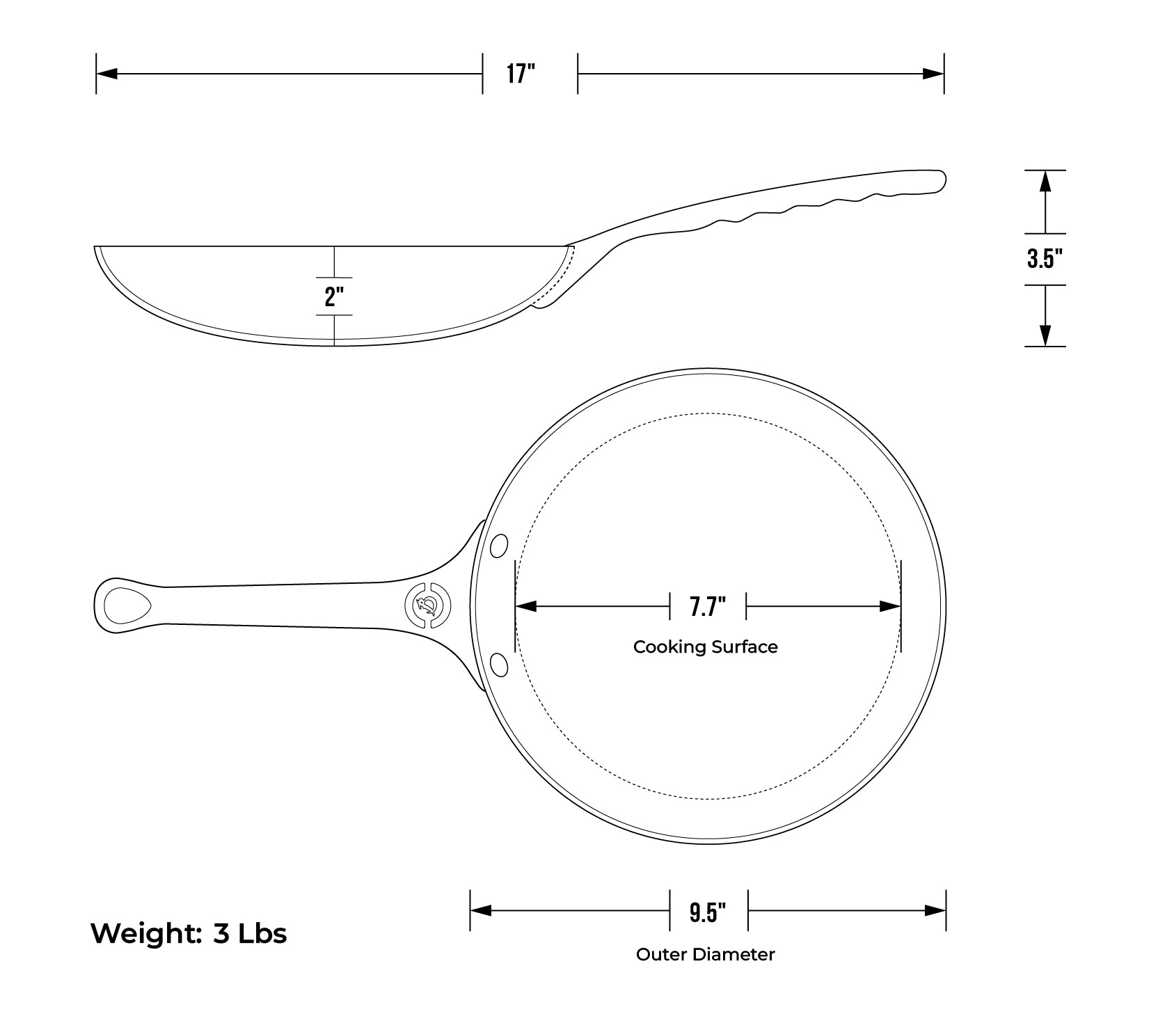 Cookware de Buyer Mineral B Pro Carbon Steel Omelette Pan with Oven Safe Handle - 9.5", 11"