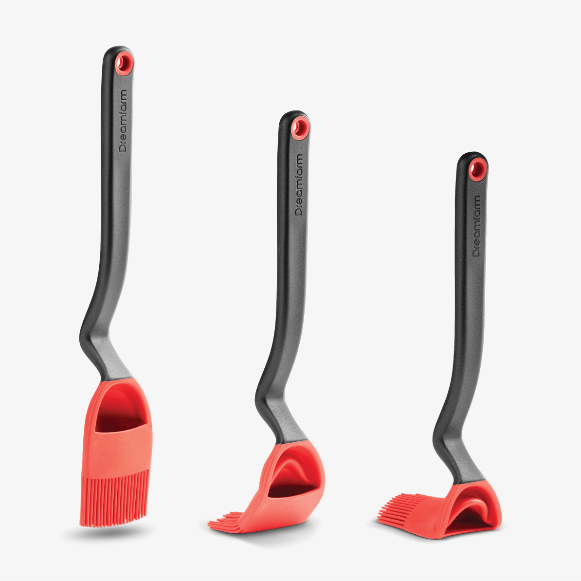 Tools & Accessories Dreamfarm Brizzle Silicone Baste, Scoop, & Drizzle Brush, Red