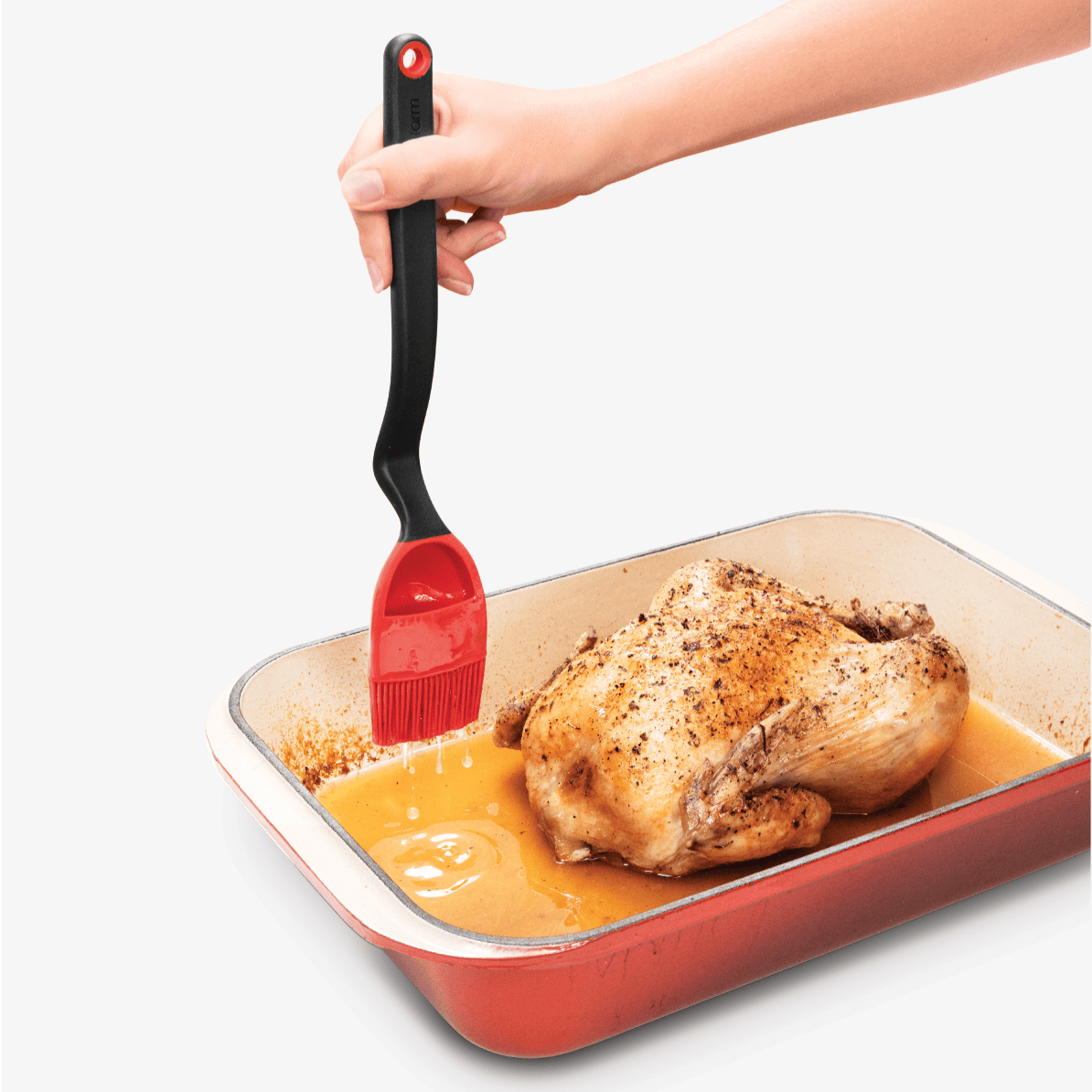 Tools & Accessories Dreamfarm Brizzle Silicone Baste, Scoop, & Drizzle Brush, Red