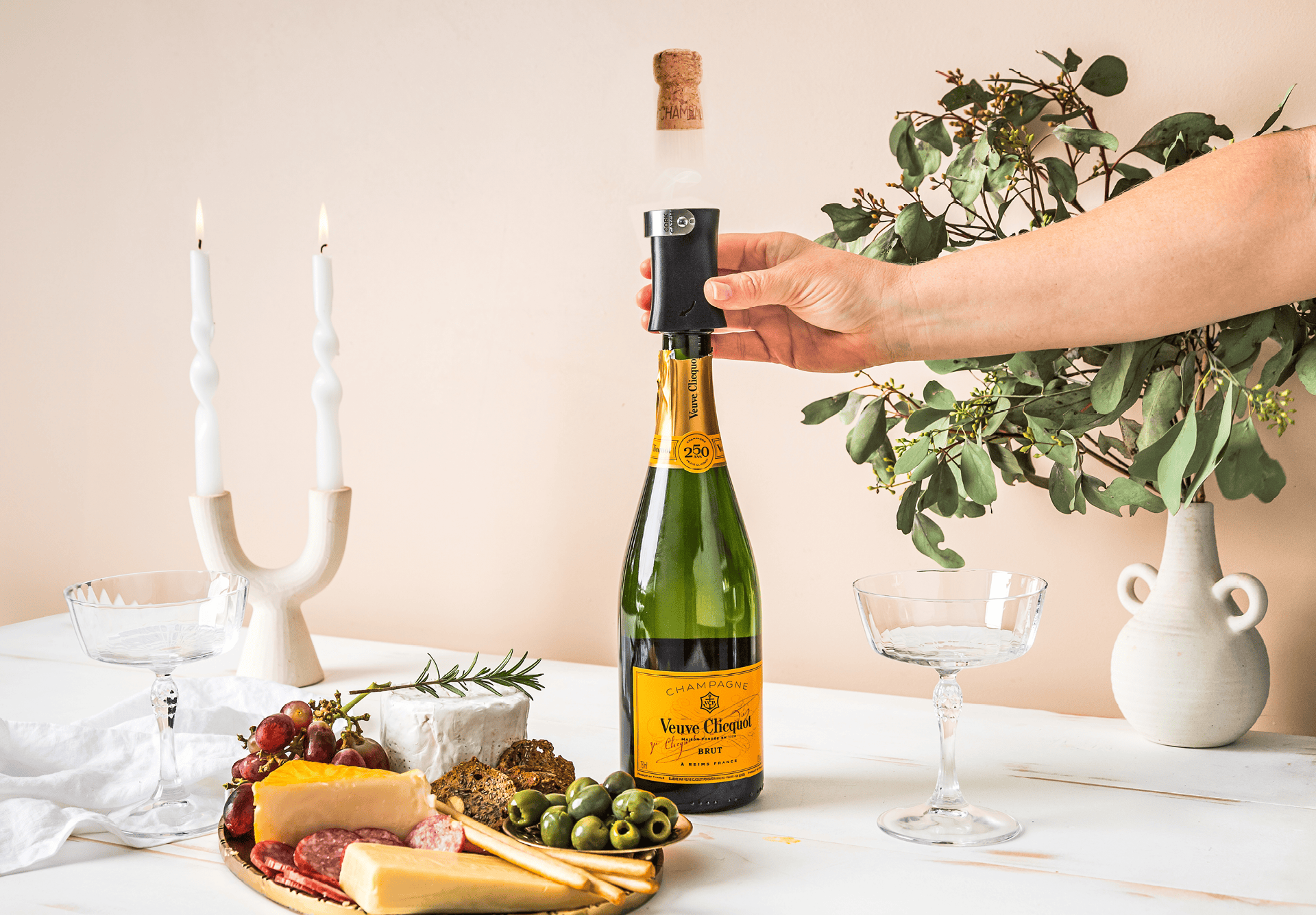 Tools & Accessories Dreamfarm Champop Easy Champagne Bottle Opener - Black