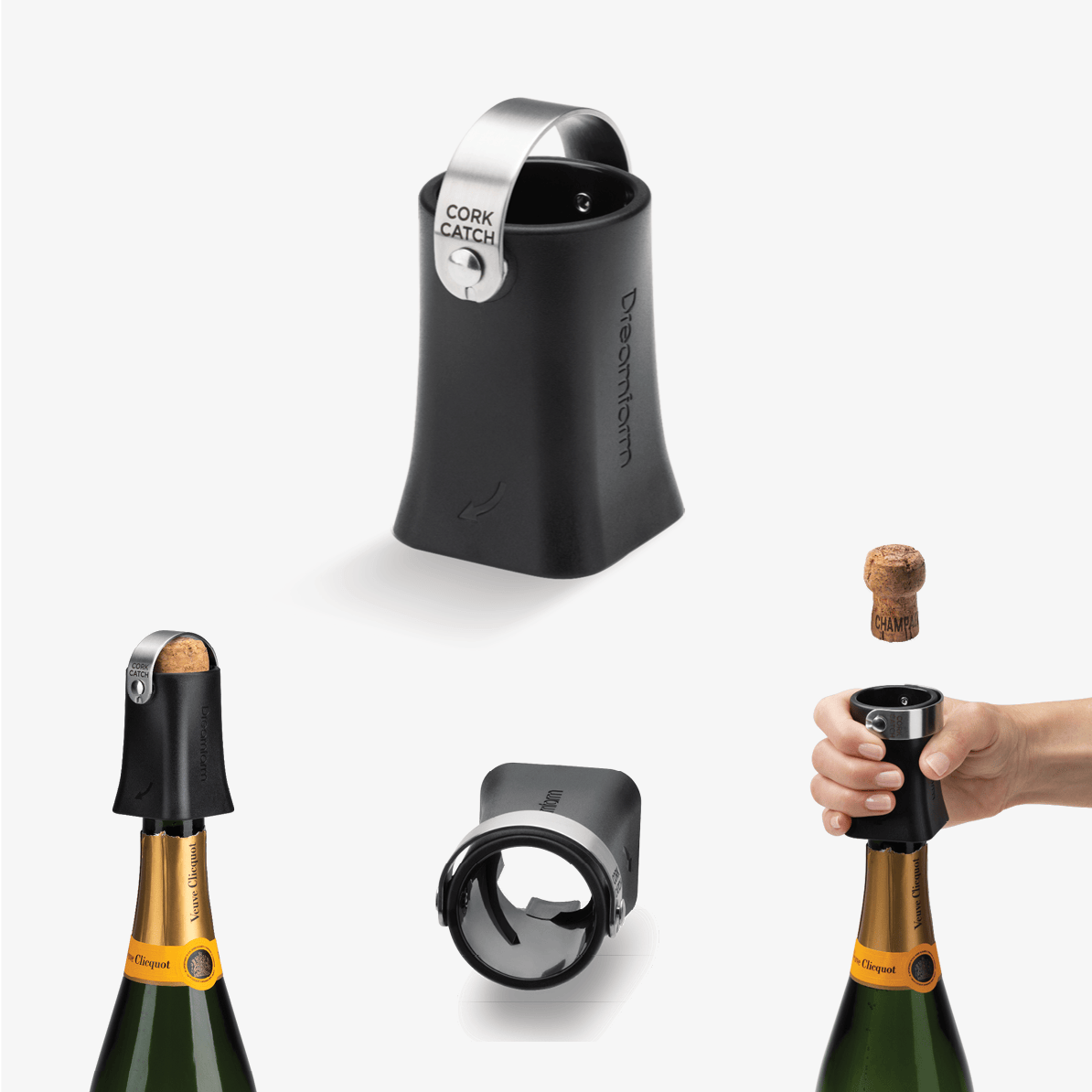 Tools & Accessories Dreamfarm Champop Easy Champagne Bottle Opener - Black