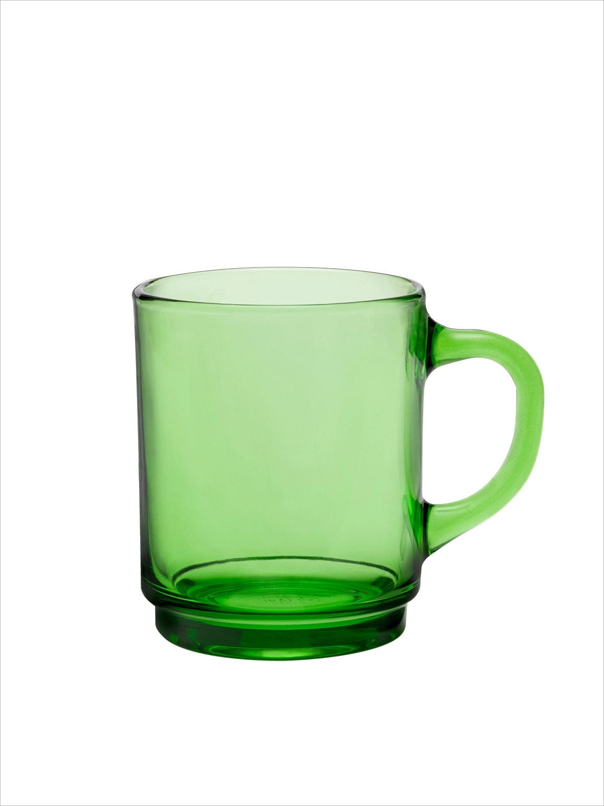 Glassware Duralex Versailles Stackable Glass Mug, Green - 8 3/4oz.
