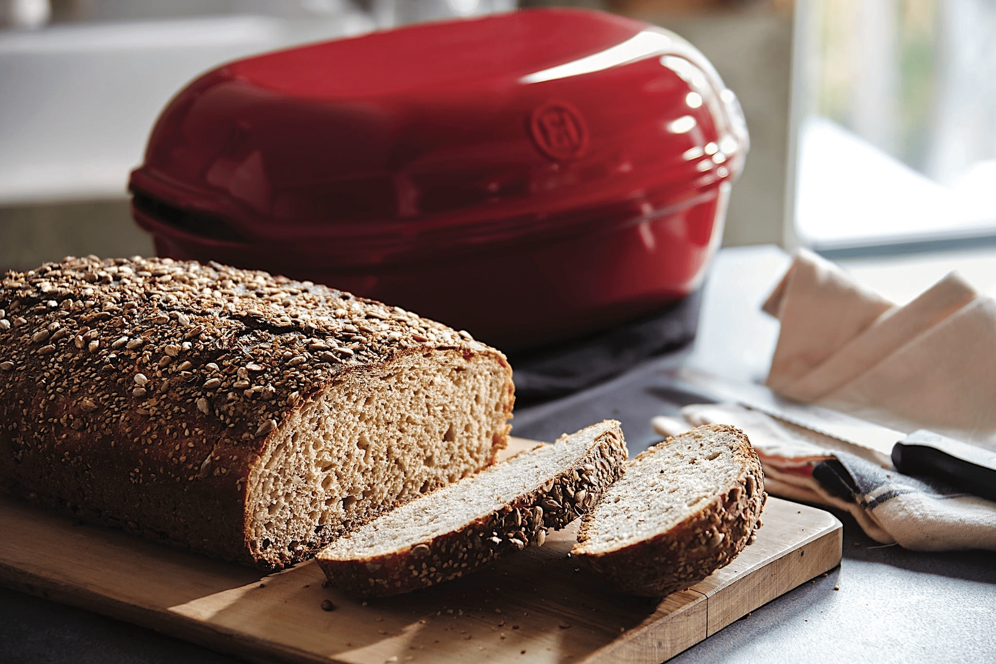 Bakeware Emile Henry Artisan Bread Baker - Burgundy