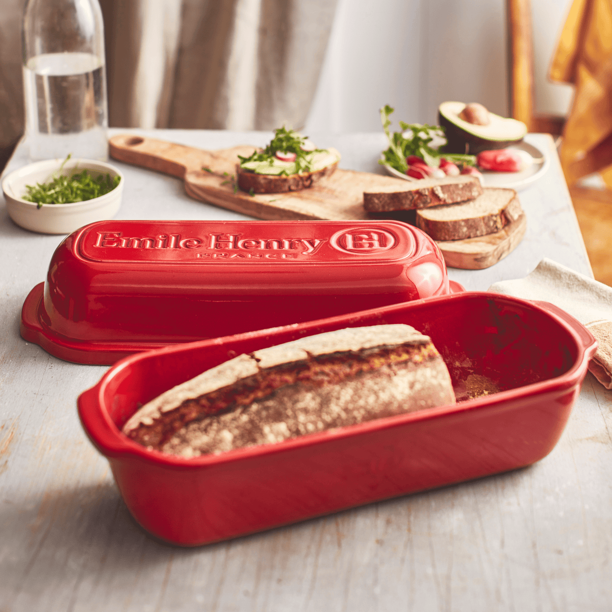 Bakeware Emile Henry Bread Pullman Loaf Bread Baker - 2.3 Quart