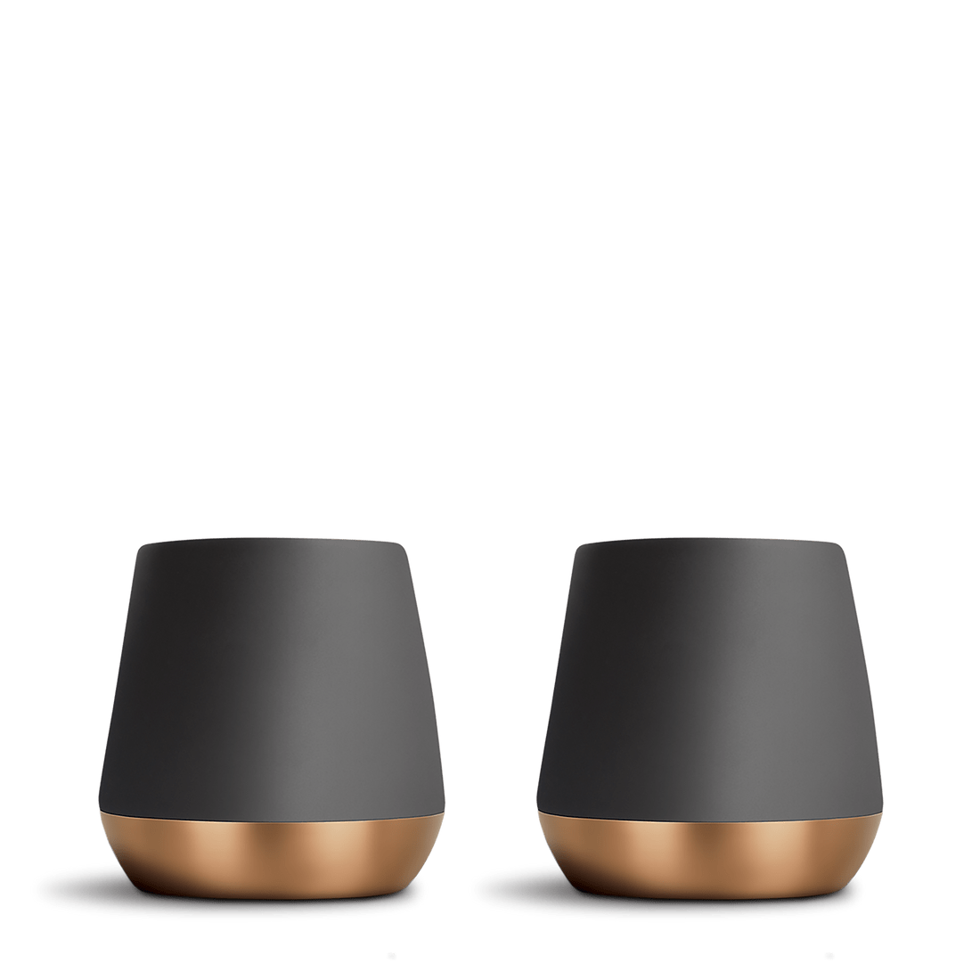 Barware Fellow - Joey Double Wall Ceramic Mugs - Matte Black, Matte White