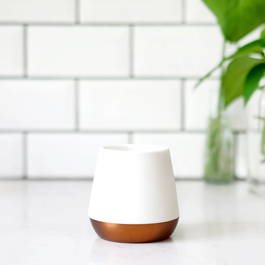 Barware Fellow - Joey Double Wall Ceramic Mugs - Matte Black, Matte White