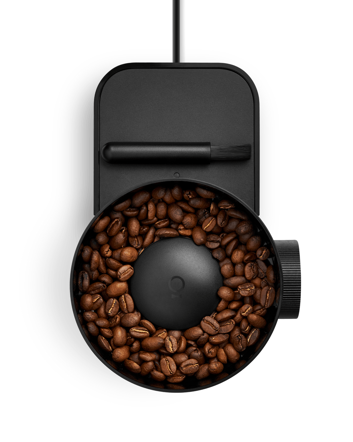 Coffee & Tea Fellow Opus 2 Conical Burr Grinder, Matte Black with Walnut