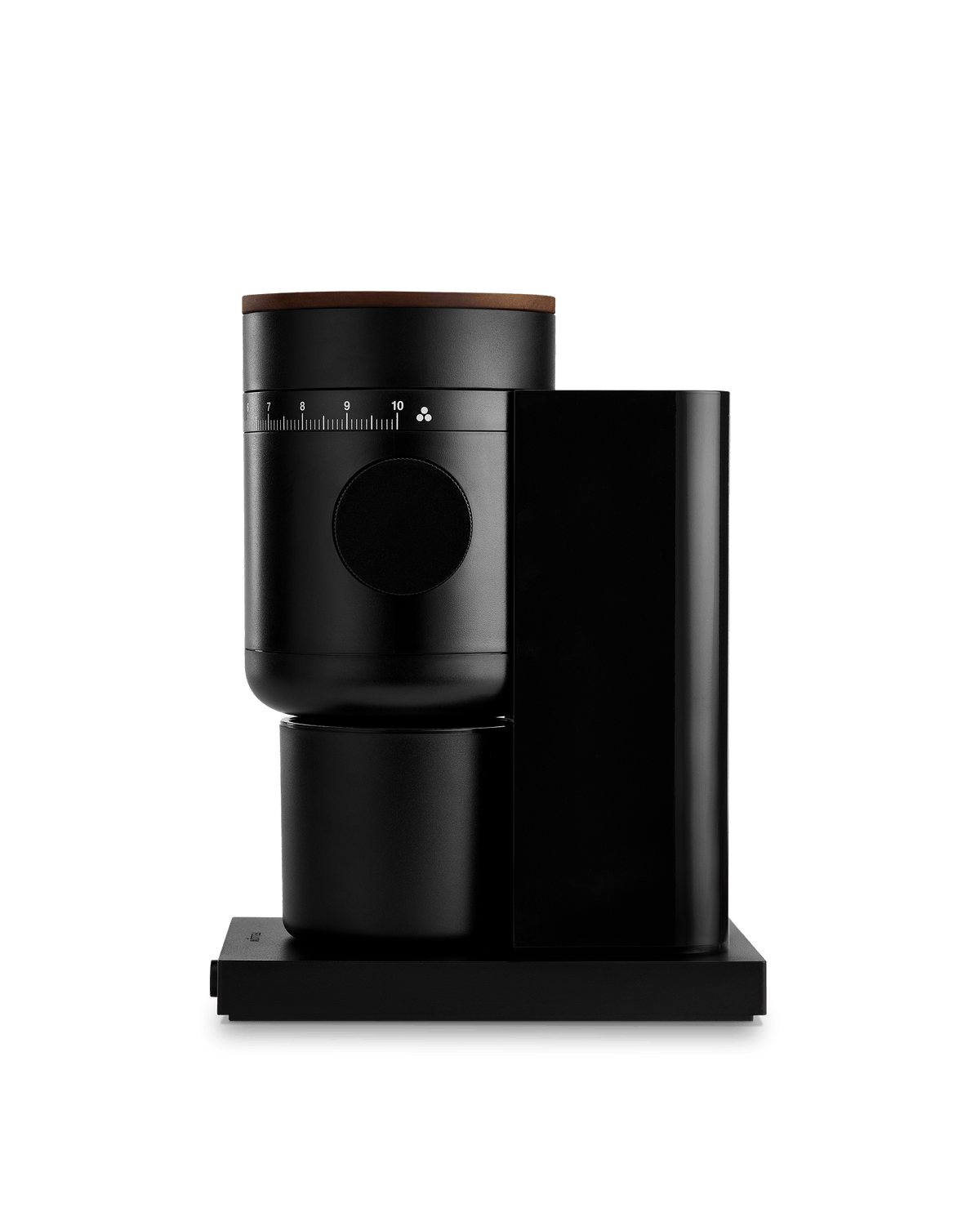 Coffee & Tea Fellow Opus 2 Conical Burr Grinder, Matte Black with Walnut