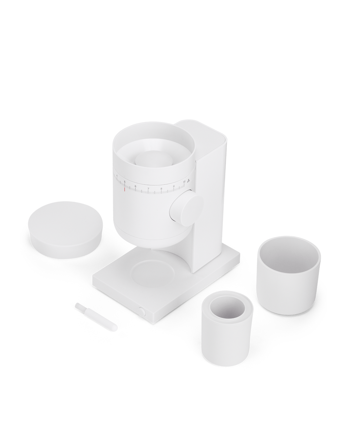 Coffee & Tea Fellow Opus 2 Conical Burr Grinder, Matte White