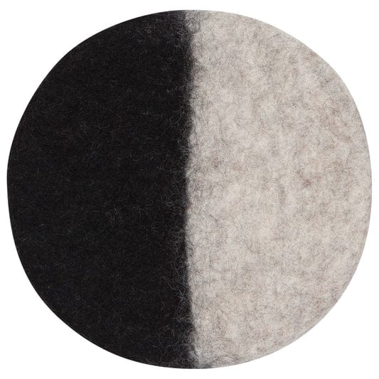 Tabletop Felted Wool Trivet Vapor, 6"