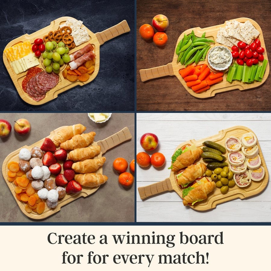 Travel & Storage Flip, Serve & Store Charcuterie Board with Locking Lid - Pickleball Paddle