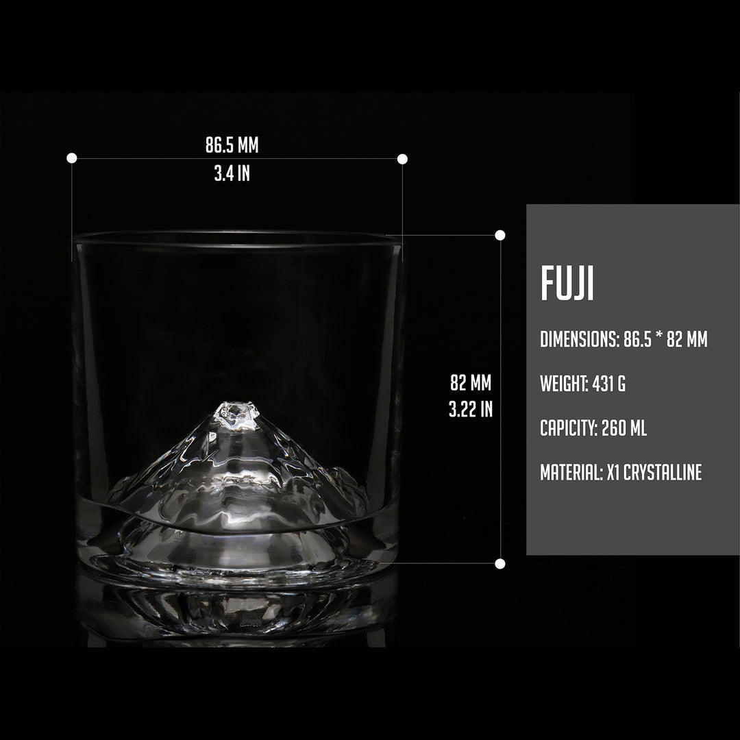 Liiton Fuji Whiskey Glasses S/2
