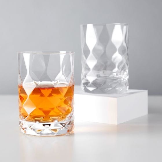 Glassware Gem Crystal Tumblers by Viski - Set of 2