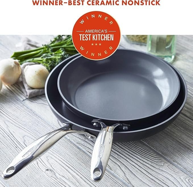 Cookware GreenPan Valencia Pro Non-Stick Fry Pan Two-Piece Set  - 8" & 10"