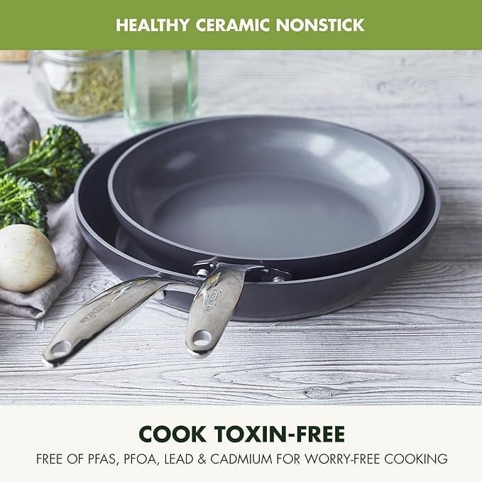 Cookware GreenPan Valencia Pro Non-Stick Fry Pan Two-Piece Set  - 8" & 10"