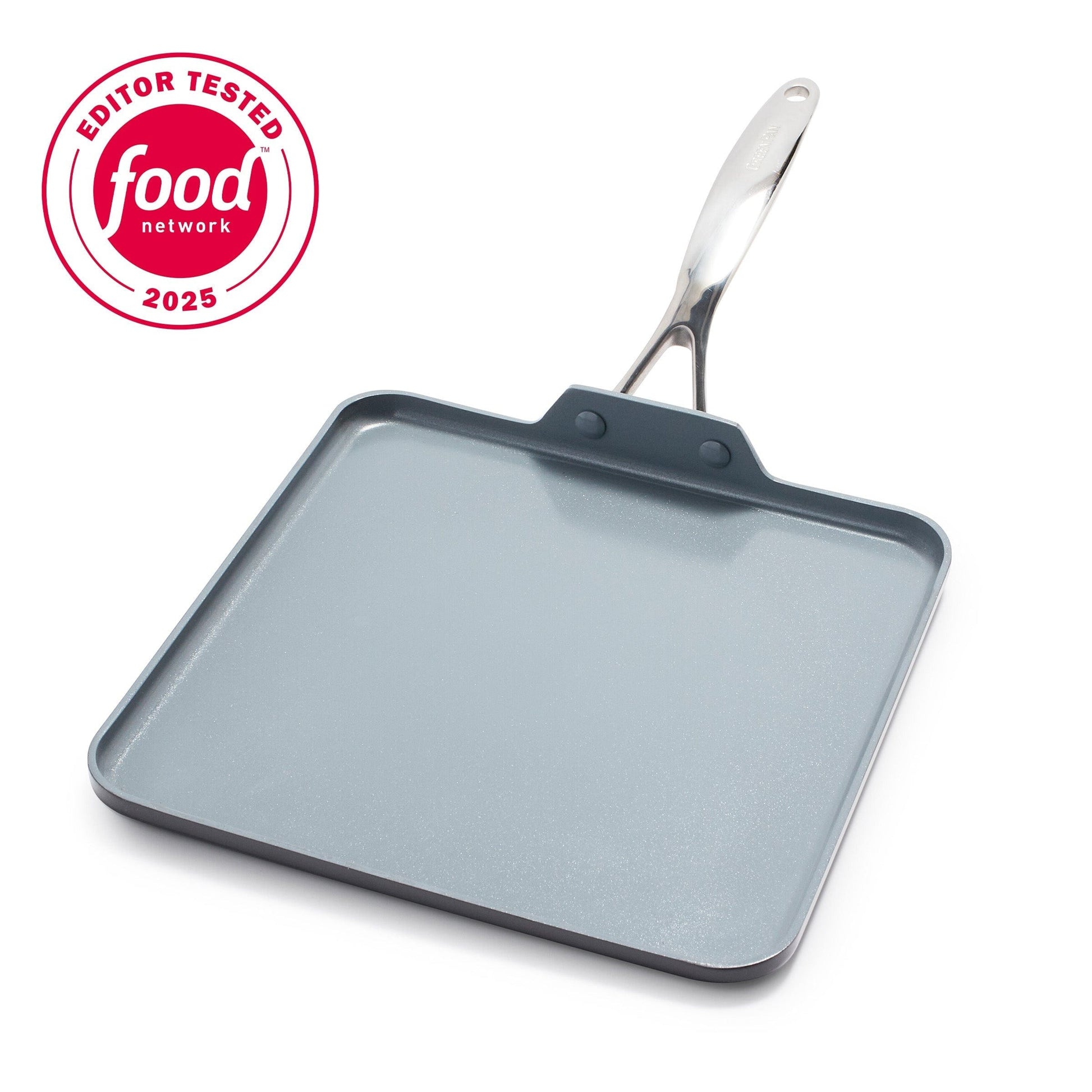 Cookware GreenPan Valencia Pro Non-Stick Square Griddle, 11"
