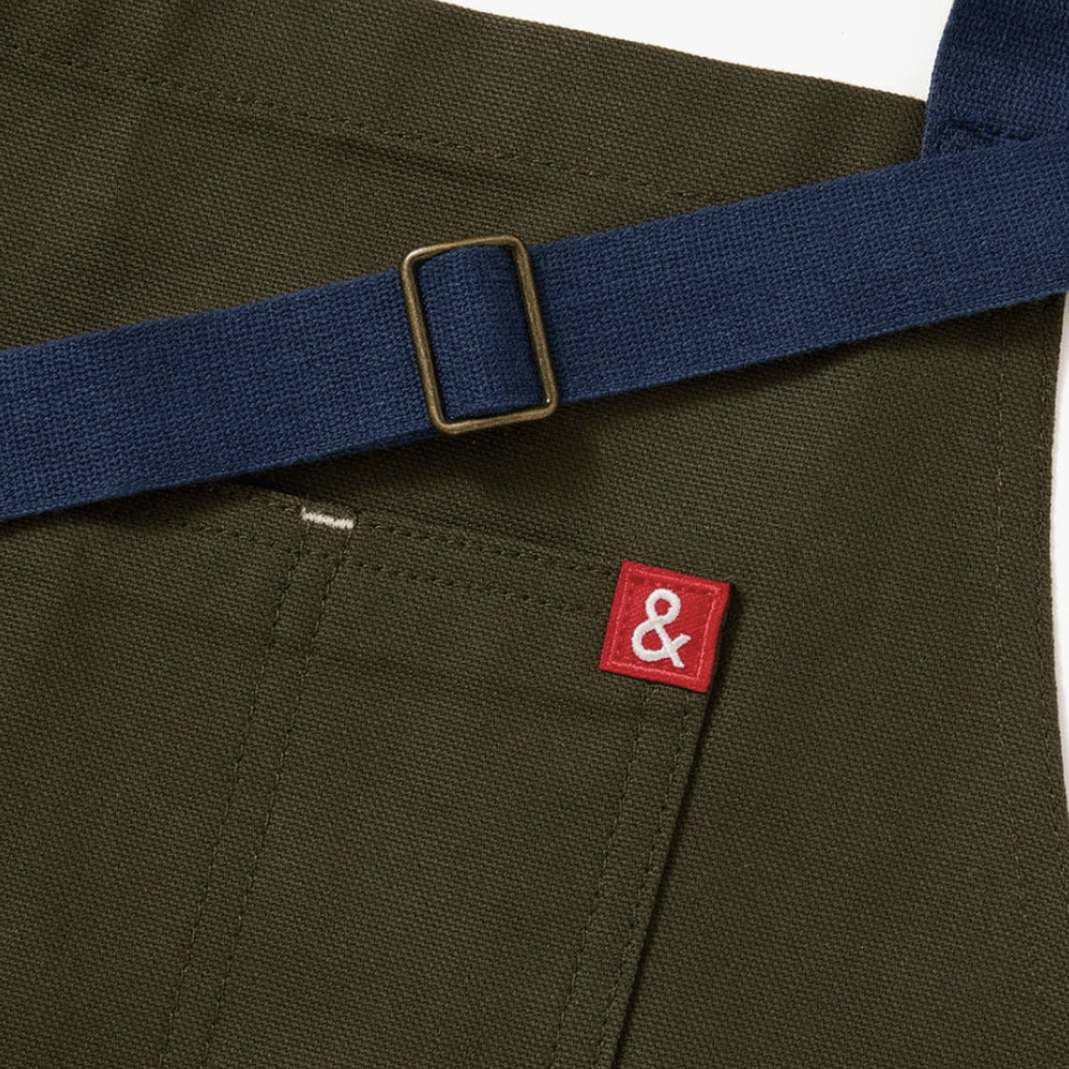 Linen Hedley & Bennett Essential Canvas Apron - Olive