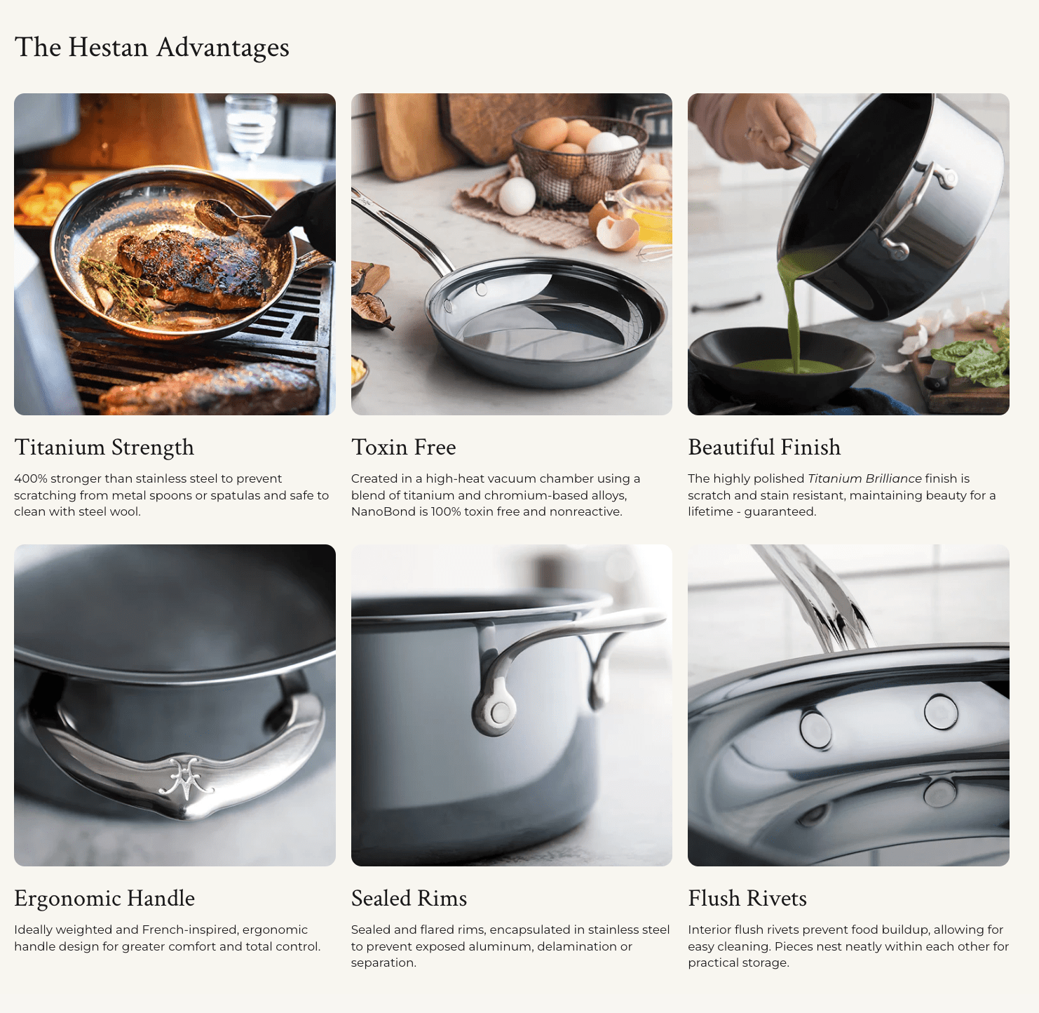 Cookware Hestan Nanobond 5-Piece Titanium Essential Cookware Set