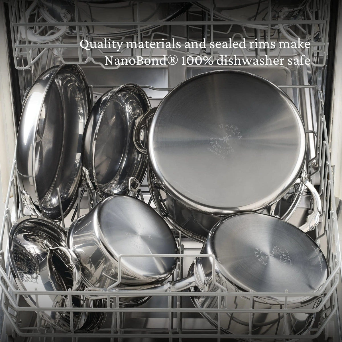 Cookware Hestan Nanobond Covered Rondeau, 9 Quart