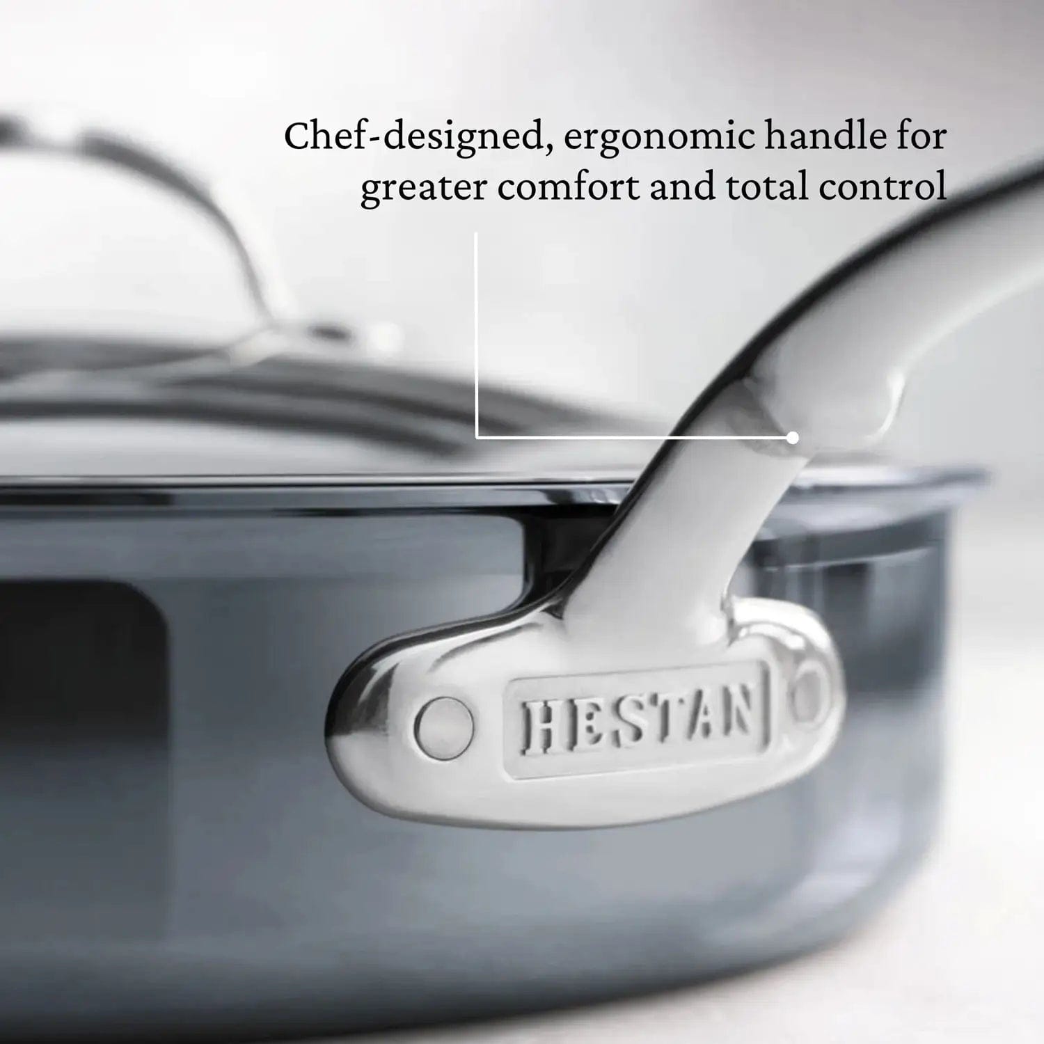Cookware Hestan Nanobond Covered Sauté Pan with Helper Handle, 5 Quart