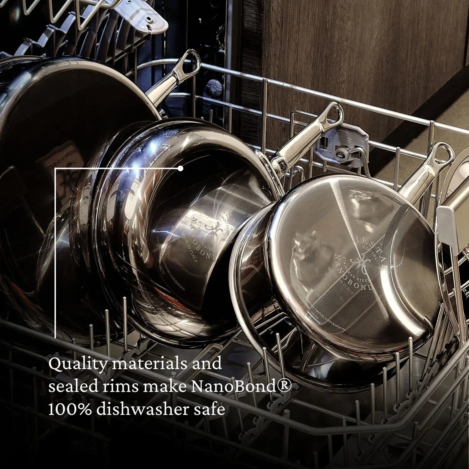 Cookware Hestan Nanobond Covered Sauté Pan with Helper Handle, 5 Quart
