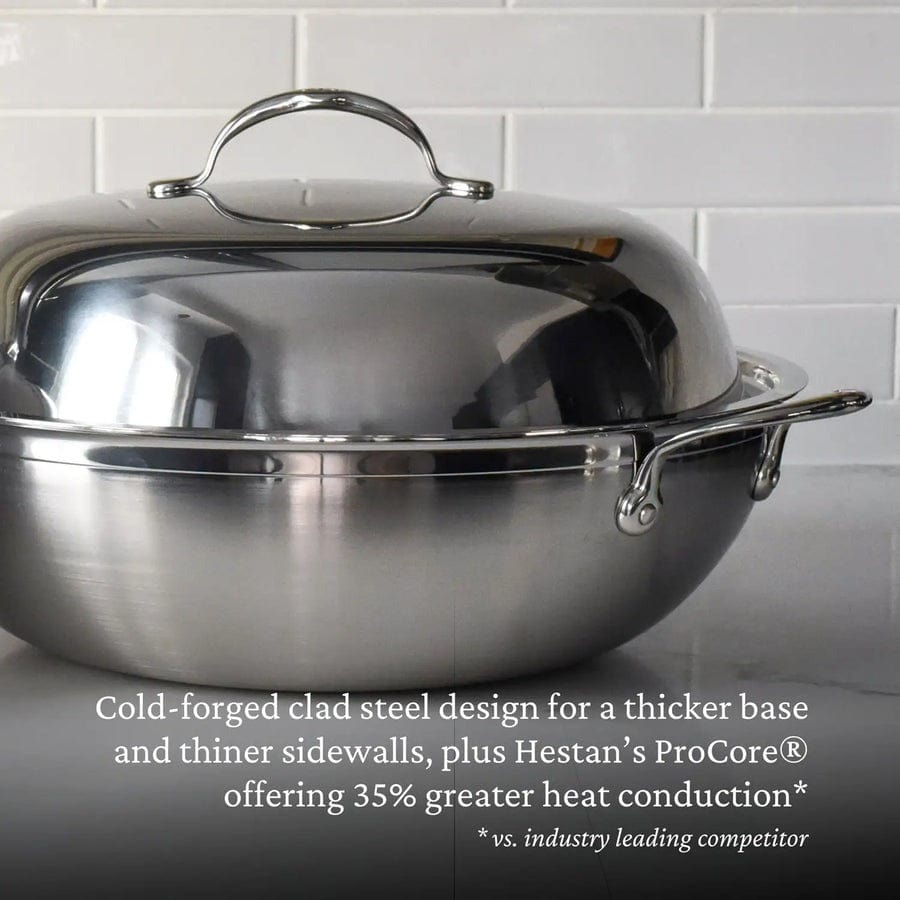 Cookware Hestan - Professional Clad Stainless Steel Wok - 14-Inch