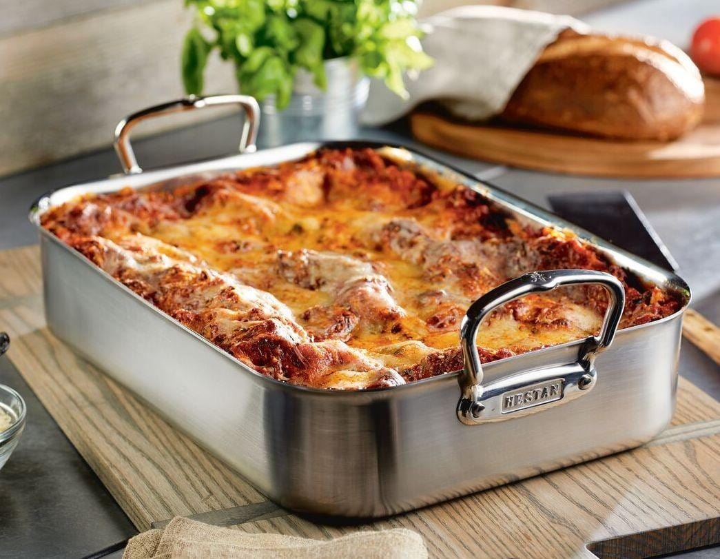 Cookware Hestan Provisions Large Classic Roaster w/rack 16.5" x 11.75" x 3.5"