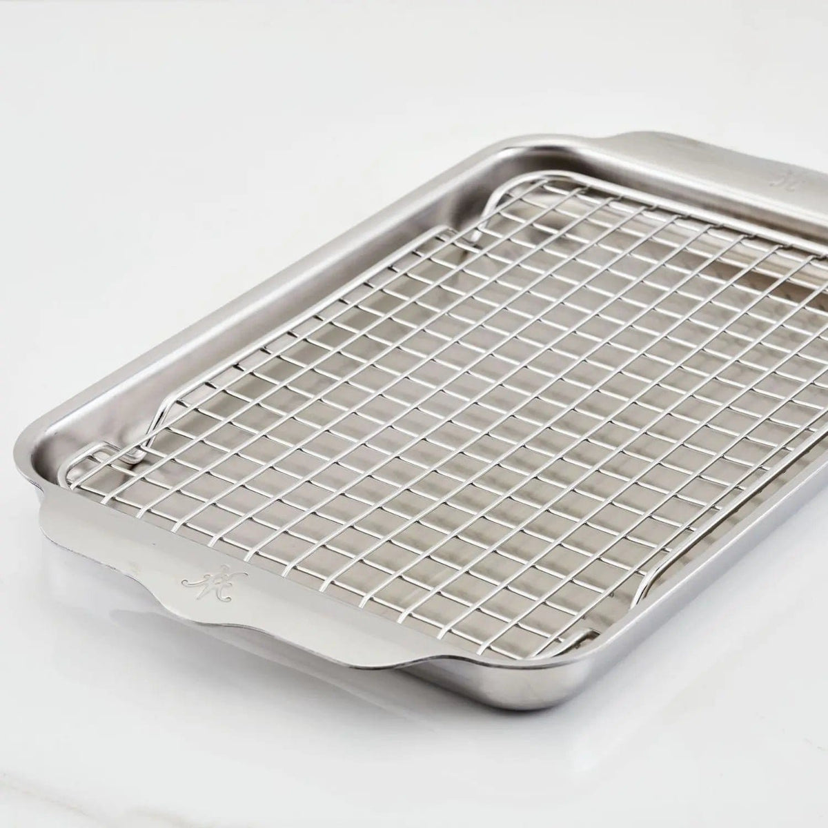 Cookware Hestan Provisions OvenBond Tri-ply Quarter Sheet Pan with Rack, 9" x 12.5"