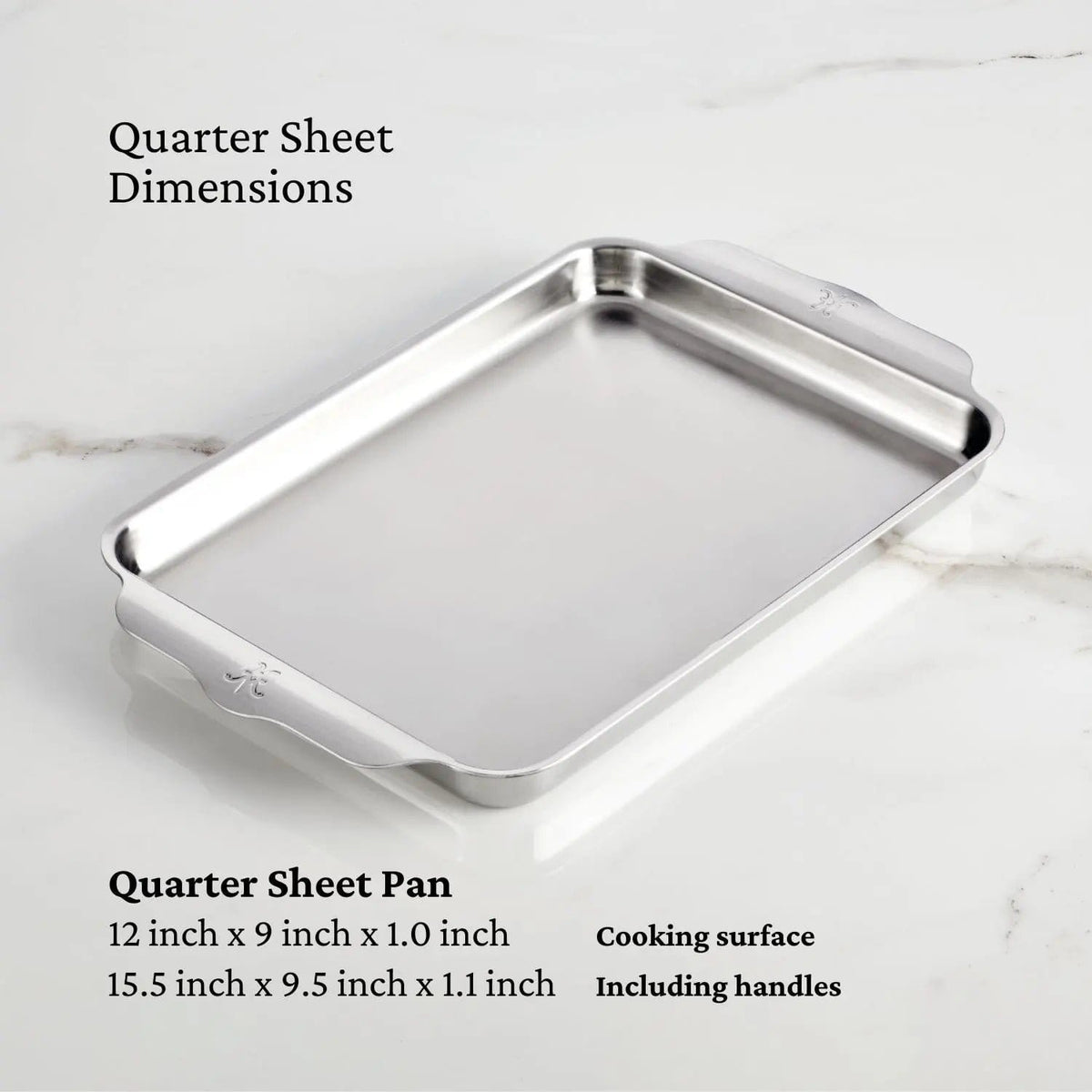 Cookware Hestan Provisions OvenBond Tri-ply Quarter Sheet Pan with Rack, 9" x 12.5"