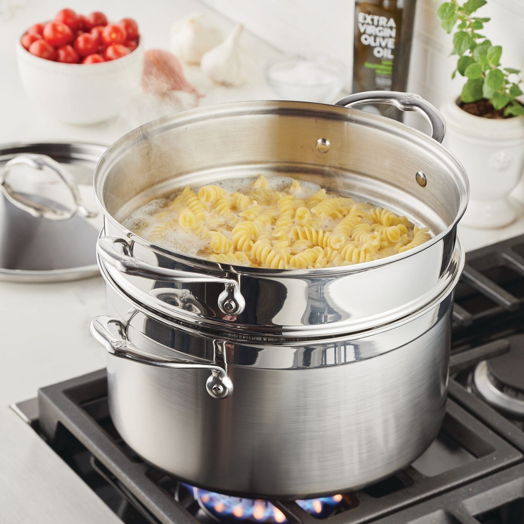 Cookware Hestan Provisions Stainless Steel Pasta Insert, 8 Quart