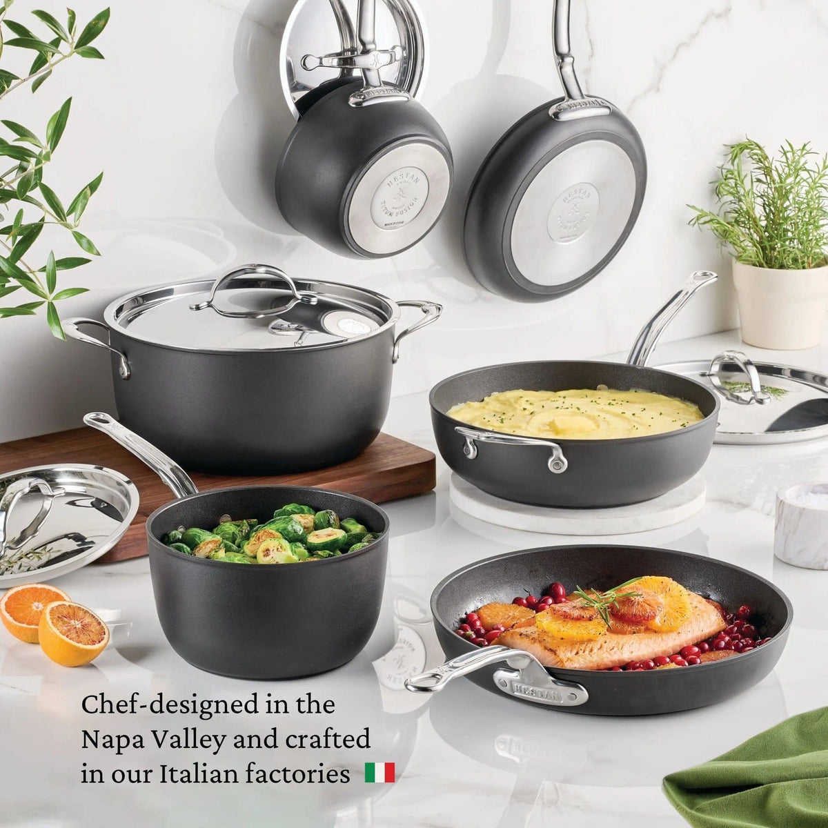 Cookware Hestan TITUM Fusion Non-Stick Skillet, 2-Piece Set - 8" & 9.5"