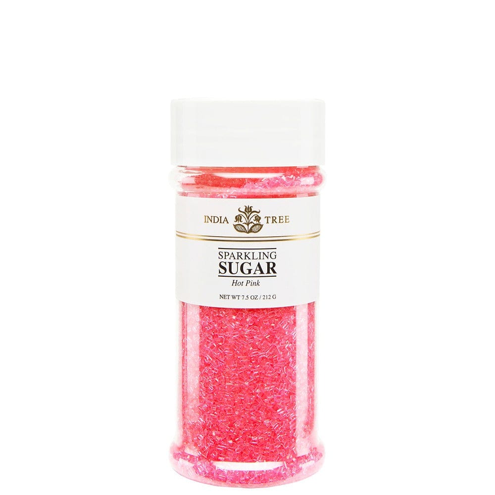 Food India Tree Hot Pink Sparkling Sugar - 7.5oz
