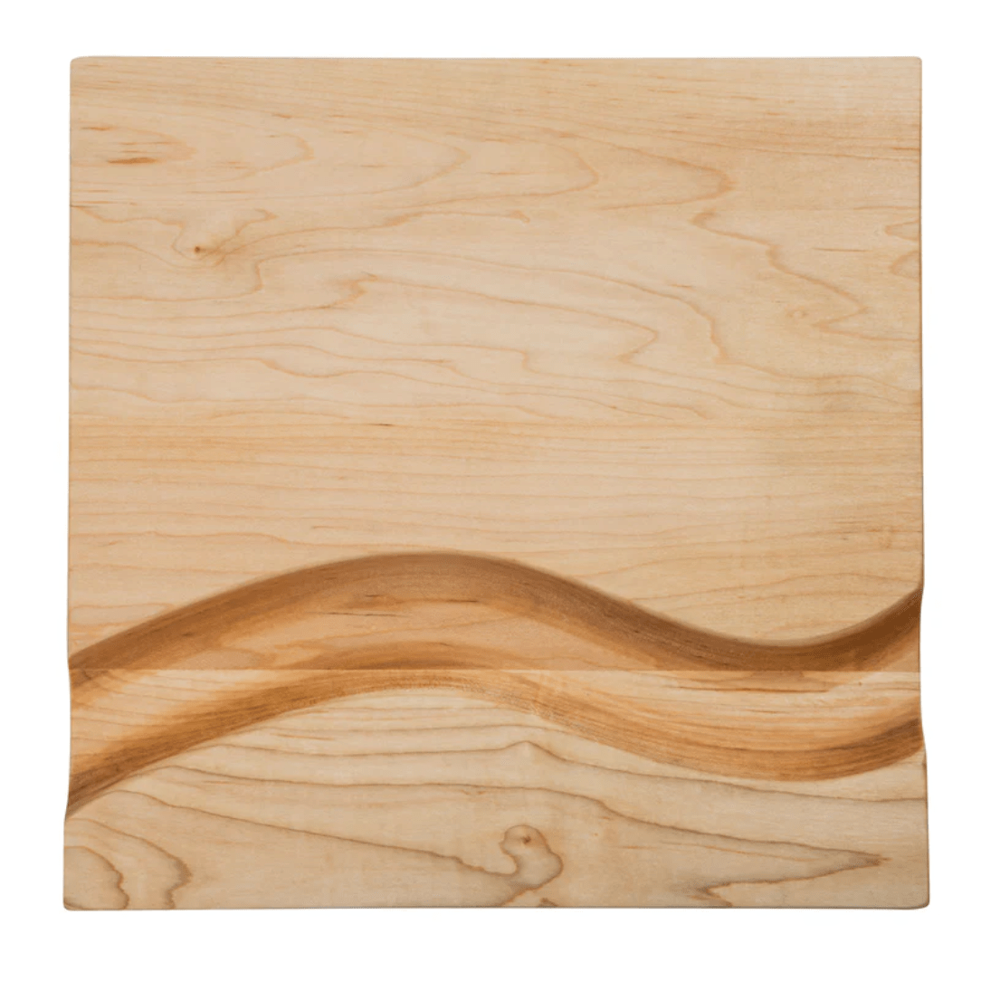 Table & Counter Accessories J.K. Adams - Maple Square Cheese Board With Cracker Groove