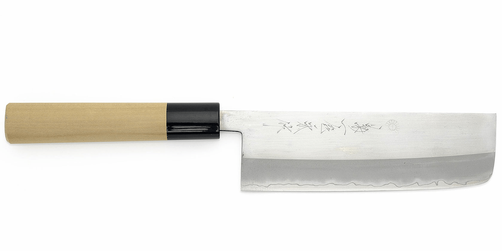 Cutlery Kikuichi Cutlery - WH Series Elite Warikomi Gold Ho-wood Nakiri - Traditional Japanese Cutlery - 17cm