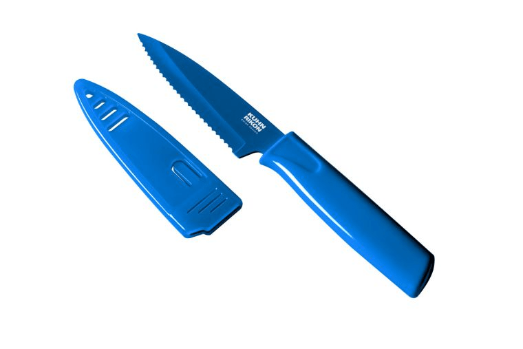 Cutlery Kuhn-Rikon COLORI Serrated Paring Knife - 8" - Multiple Colors
