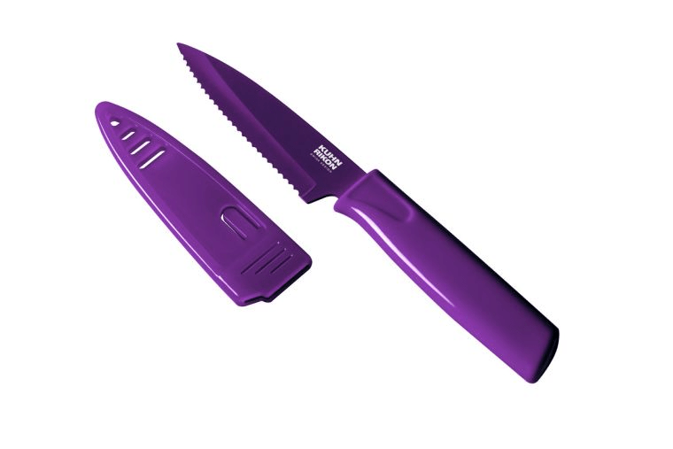 Cutlery Kuhn-Rikon COLORI Serrated Paring Knife - 8" - Multiple Colors