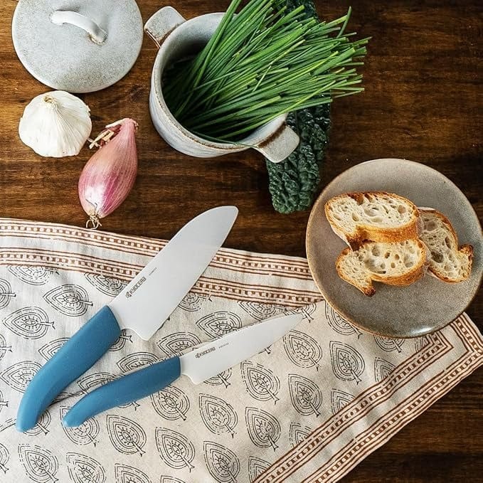 Cutlery Kyocera 40th Anniversary Knife Set - Aegean Blue