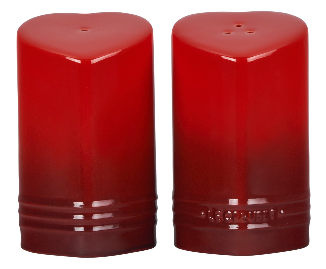 Table & Counter Accessories Le Creuset Figural Heart Salt & Pepper Shaker Set of 2 - Cerise