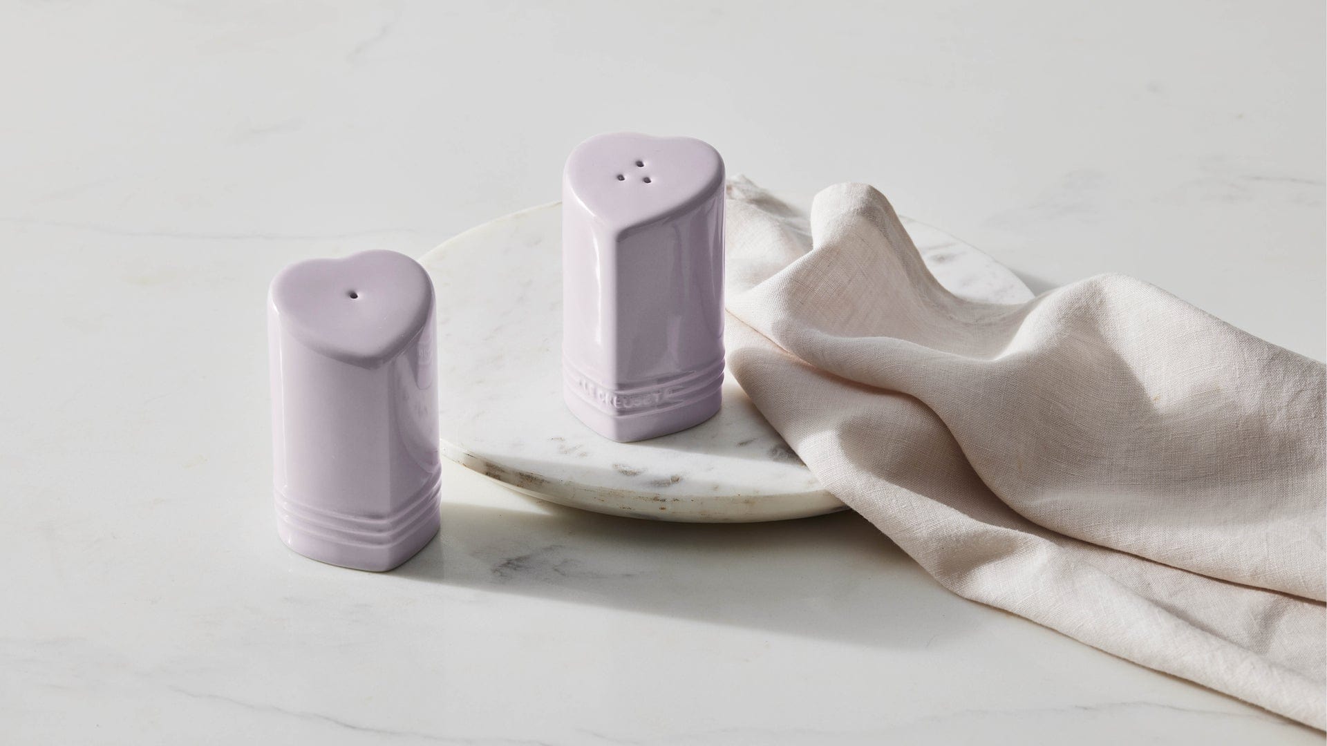 Table & Counter Accessories Le Creuset Figural Heart Salt & Pepper Shaker Set of 2 - Shallot
