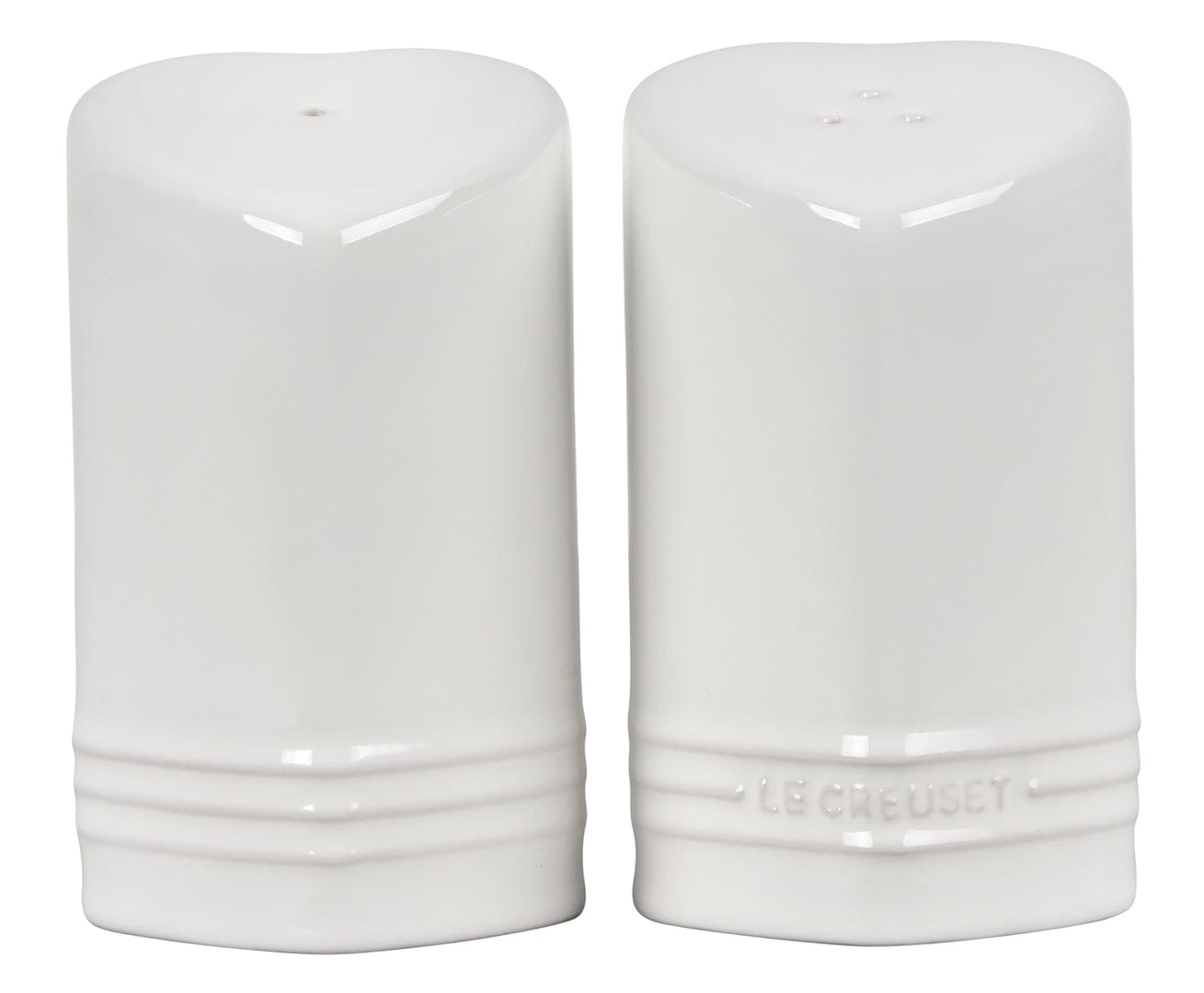 Table & Counter Accessories Le Creuset Figural Heart Salt & Pepper Shaker Set of 2 - White