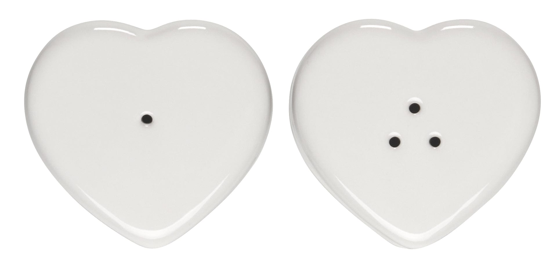 Table & Counter Accessories Le Creuset Figural Heart Salt & Pepper Shaker Set of 2 - White